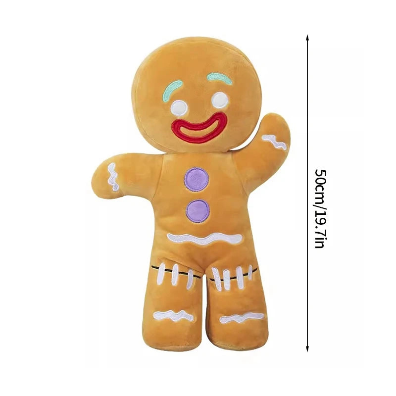 Christmas Doll Ornament Cute Biscuit Man Doll Gingerbread Man Cushion Pillow Doll Party Room Decor Navidad Plush Children Gift