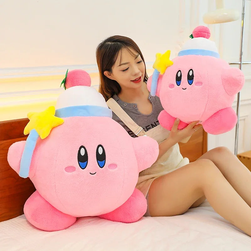 65cm Anime Kirby Plush Toys Kawaii Cute Pink Peluche Cartoon Soft Stuffed Animal Doll Fluffy Pillow Room Decor Birthday Gift Kid