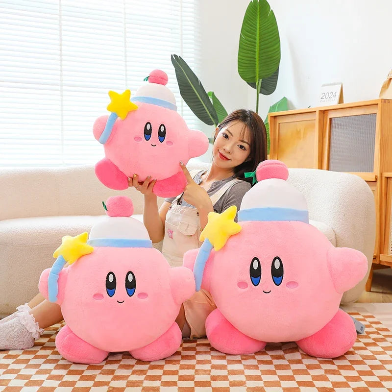 65cm Anime Kirby Plush Toys Kawaii Cute Pink Peluche Cartoon Soft Stuffed Animal Doll Fluffy Pillow Room Decor Birthday Gift Kid